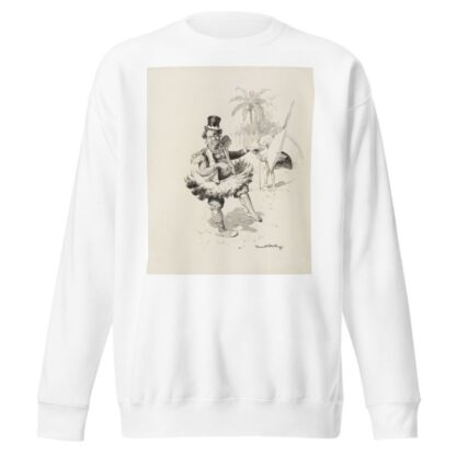 A black man in native dress laughs at another who has mixed native with Western dress. by William Henry Walker Sweatshirt