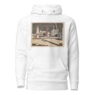 Shinjuku at Night, from the series ‘Recollections of Tokyo’ by Maekawa Senpan Hoodie