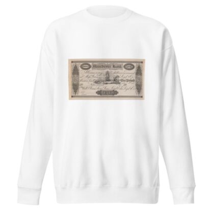 Manchester Bank one pound note by Perkins & Heath Sweatshirt