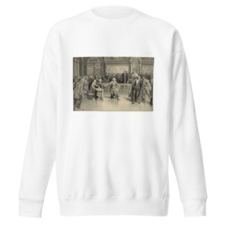 Merchant of Venice, IV, 1, as played at His Majesty’s Theatre, the trial by Fortunino Matania Sweatshirt