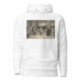 Merchant of Venice, IV, 1, as played at His Majesty’s Theatre, the trial by Fortunino Matania Hoodie