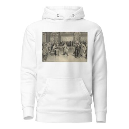 Merchant of Venice, IV, 1, as played at His Majesty’s Theatre, the trial by Fortunino Matania Hoodie