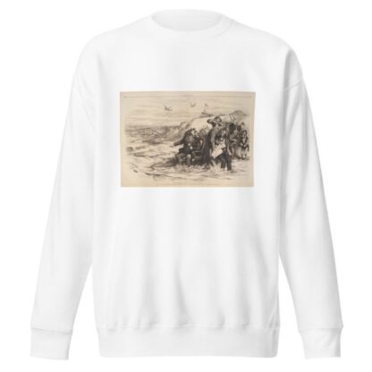 Our modern Canute at Long Branch by Thomas Nast Sweatshirt