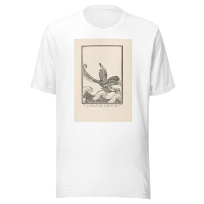 The sea green bird sank so low that the foam of the waves dashed against its breast by Dugald Stewart Walker T-Shirt