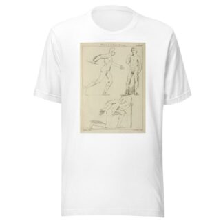 Three male figures, one striding and one kneeling by Peter Paul Rubens T-Shirt