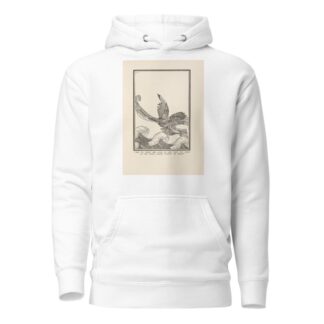 The sea green bird sank so low that the foam of the waves dashed against its breast by Dugald Stewart Walker Hoodie