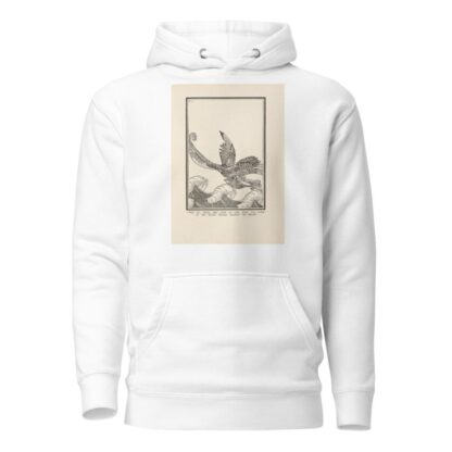 The sea green bird sank so low that the foam of the waves dashed against its breast by Dugald Stewart Walker Hoodie