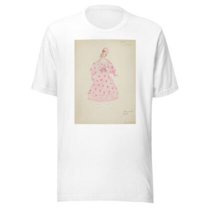 Pirates of Penzance: Edith. Pink gown with pink shawl, and pink bonnet by Alex Jones T-Shirt