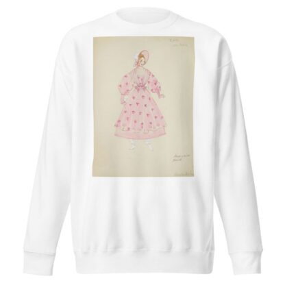 Pirates of Penzance: Edith. Pink gown with pink shawl, and pink bonnet by Alex Jones Sweatshirt
