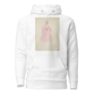 Pirates of Penzance: Edith. Pink gown with pink shawl, and pink bonnet by Alex Jones Hoodie