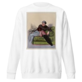 Cette madame de Lieusaint est-elle bête puisque je suis Charles Dubourg et que tu es mon papa, tu ne pourrais pas t’a by Paul Gavarni Sweatshirt