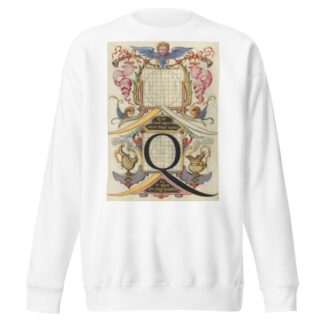 Guide for Constructing the Letter Q by Joris Hoefnagel Sweatshirt