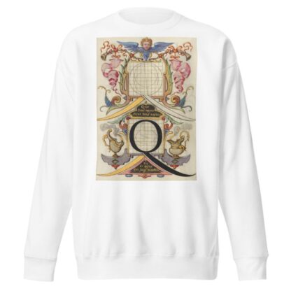 Guide for Constructing the Letter Q by Joris Hoefnagel Sweatshirt