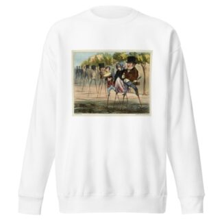 Les Parisiens ayant trouvé moyen de circuler en temps de pluie by Honoré Daumier Sweatshirt