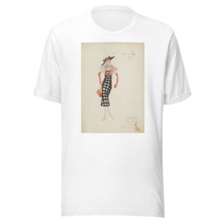 Swing It: Gold Diggers. Black & white skirt, pink blouse, orange gloves, and black hat by Maxine Borowsky T-Shirt