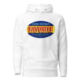 Favorite Brand Florida Vegetables Label by Anonymous Hoodie