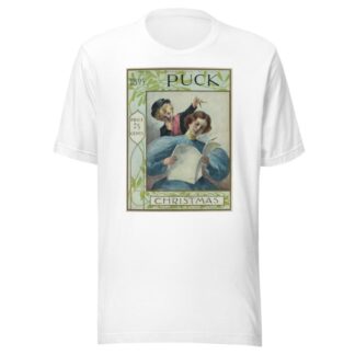 1895 Puck Christmas by Charles Jay Taylor T-Shirt