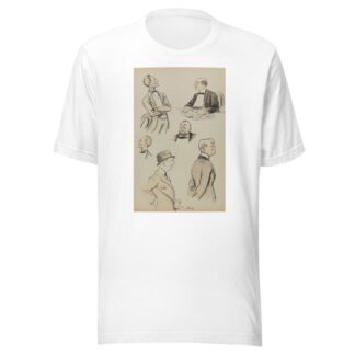 têtes ou bustes de cinq messieurs by Georges Goursat (Sem) T-Shirt