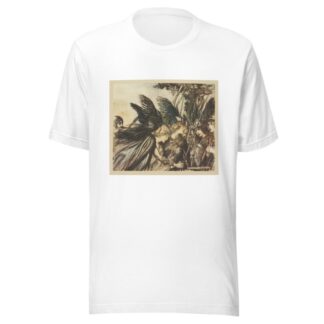 ‘I flee for the first time and am pursued; Warfather follows close… by Arthur Rackham T-Shirt