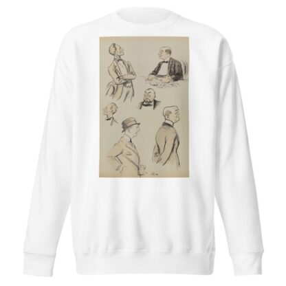 têtes ou bustes de cinq messieurs by Georges Goursat (Sem) Sweatshirt
