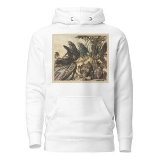 ‘I flee for the first time and am pursued; Warfather follows close… by Arthur Rackham Hoodie