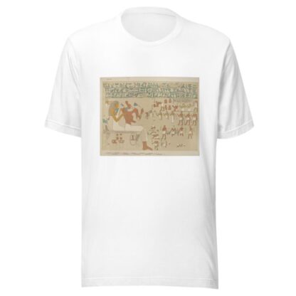 On the left we are shown Sebeknekht and his wife, seated. To them come a numerous concourse of relations, friends, and servants by Joseph John Tylor T-Shirt