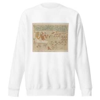 On the left we are shown Sebeknekht and his wife, seated. To them come a numerous concourse of relations, friends, and servants by Joseph John Tylor Sweatshirt