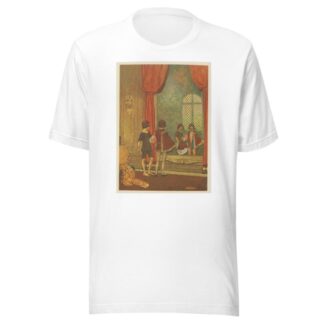 The two went and stood side by side before a great mirror, and lo, a miracle! by Franklin Booth T-Shirt
