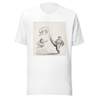 Gotta stop kickin’ my dawg around by William Henry Walker T-Shirt