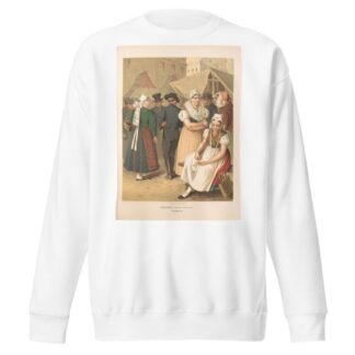 Deutsche Volkstrachten Pl.16 by Albert Kretschmer Sweatshirt