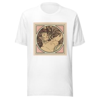 Vitrail pour la façade de la boutique Fouquet by Alphonse Mucha T-Shirt
