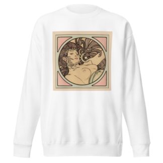 Vitrail pour la façade de la boutique Fouquet by Alphonse Mucha Sweatshirt