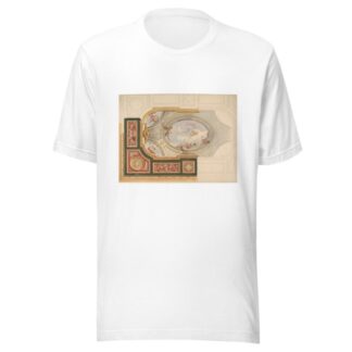 Design for a ceiling in Baroque style with a central panel in trompe l’oeil by Jules-Edmond-Charles Lachaise T-Shirt