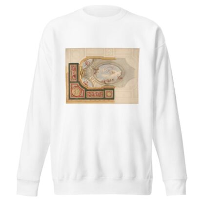 Design for a ceiling in Baroque style with a central panel in trompe l’oeil by Jules-Edmond-Charles Lachaise Sweatshirt