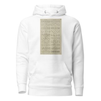 Twenty horizontal ornamental designs. 2 by Michael Angelo Pergolesi Hoodie