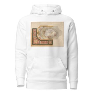 Design for a ceiling in Baroque style with a central panel in trompe l’oeil by Jules-Edmond-Charles Lachaise Hoodie