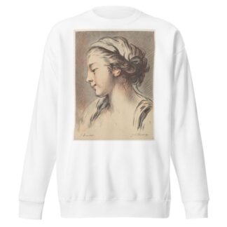 Head of a Girl Facing Towards the Left by Georges William Thornley Sweatshirt