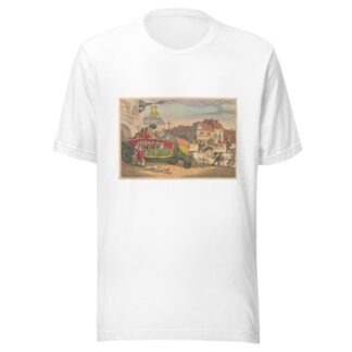Paris Dilligence by Thomas Rowlandson T-Shirt