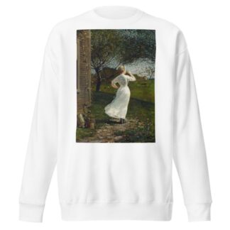The Dinner Horn by Winslow Homer Sweatshirt