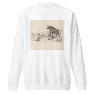 Visser schrikt van stier by Alexander Ver Huell Sweatshirt