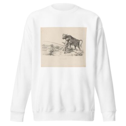 Visser schrikt van stier by Alexander Ver Huell Sweatshirt