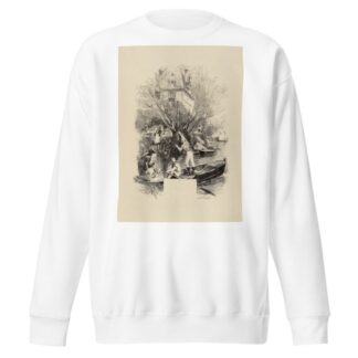 Les mois gastronomiques Juillet. Matelotes et fritures by Edmond Morin Sweatshirt