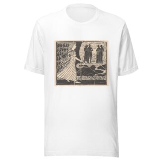 Wandelende vrouw en gevleugelde figuur by Mathieu Lauweriks T-Shirt