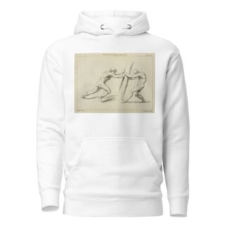Two figures straining against a post by Peter Paul Rubens Hoodie