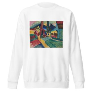 Landscape with Two Poplars by Wassily Kandinsky Sweatshirt