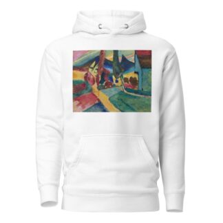 Landscape with Two Poplars by Wassily Kandinsky Hoodie