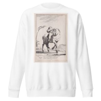Plate 18; Cacasenno on horseback by Giuseppe Maria Crespi Sweatshirt