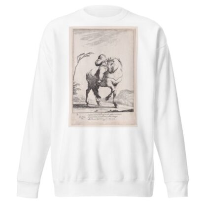Plate 18; Cacasenno on horseback by Giuseppe Maria Crespi Sweatshirt