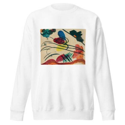 With three riders by Wassily Kandinsky Sweatshirt