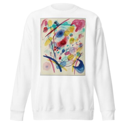 Composition in red, blue, green and yellow by Wassily Kandinsky Sweatshirt